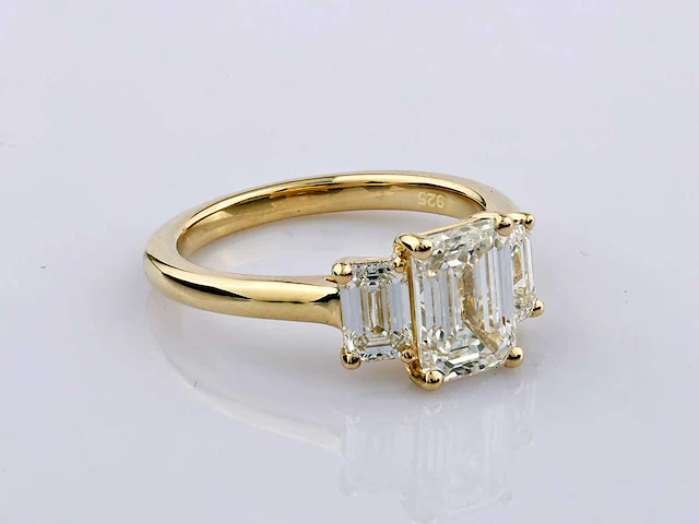 3.03cts lab grown diamond ring size-eu-54 - afbeelding 3 van  7