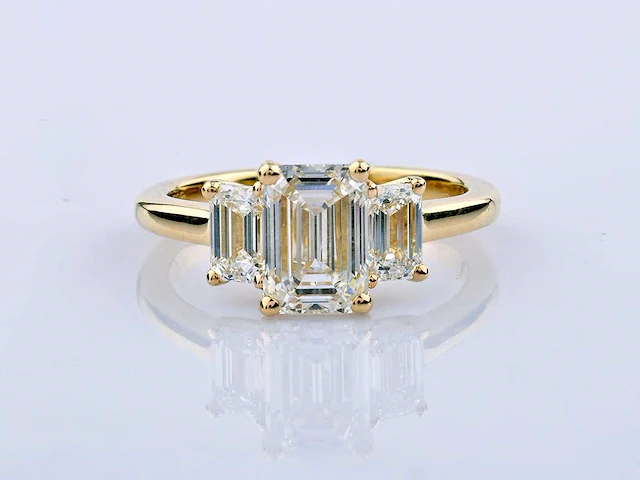 3.03cts lab grown diamond ring size-eu-54 - afbeelding 6 van  7
