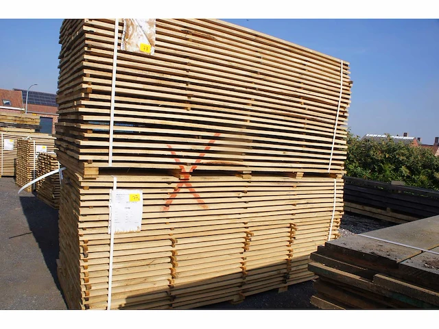 3,09 m³ eiken planken 22mm - afbeelding 1 van  5