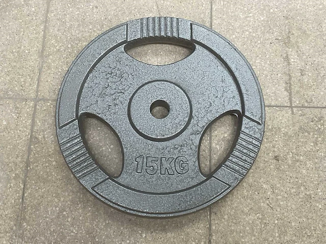 30mm halterschijf 15kg (6x) - afbeelding 1 van  1