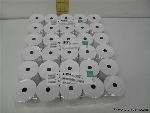 30st exacompta 43816e therm 55g 80x76mmx12 bpa - afbeelding 1 van  2