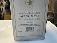 30x fles witte wijn campo di cristobal pinot grigio 2022 - afbeelding 5 van  6