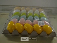 ±30x gekleurde ei-vormige kaarsen - afbeelding 1 van  3