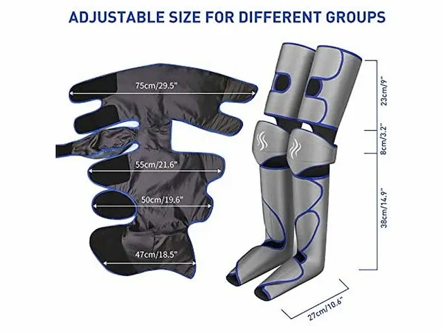 30x leg massager pressotherapy - afbeelding 4 van  5