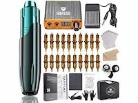 30x tattoo rotary pen machine kit (15x zilver + 15x blauw ) - afbeelding 2 van  2