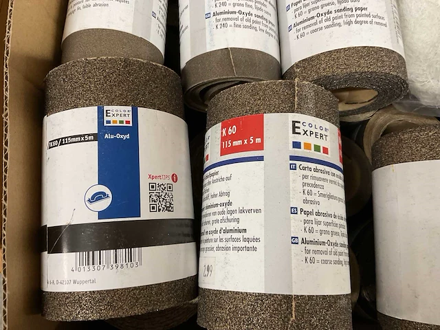 31 x schuurpapier; katoenen prop - afbeelding 3 van  7