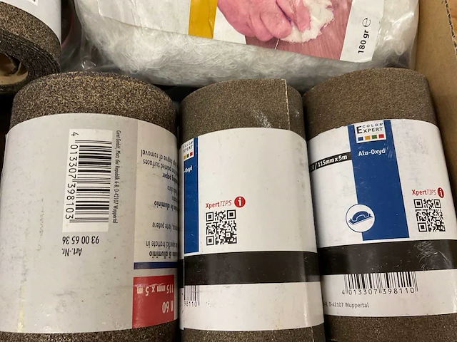 31 x schuurpapier; katoenen prop - afbeelding 4 van  7