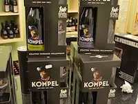 32 fl. cornet oaked smoked 33cl, 4 fl. kompel mijnschool + 2 glazen 75cl, 2 fl. kompel het eeuwfeest + 2 glazen 75cl, 3 fl. kompel lor noir + 2 glazen 75cl, 3 fl. kompel bovengronds + 2 glazen 75cl - afbeelding 15 van  19