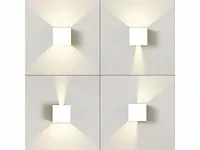 32 x 10w led zand wit wandlamp kubus duo licht verstelbaar - afbeelding 1 van  7