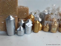 32 x kaarsen mix goud/zilver - afbeelding 2 van  2