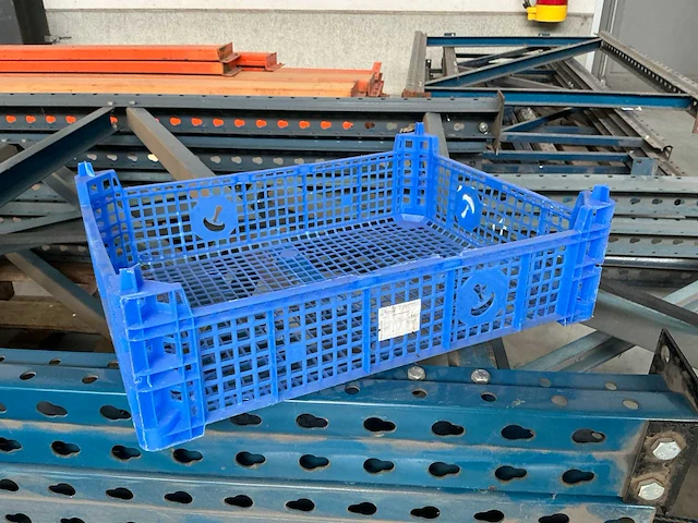 (320x) blauwe plastic kistjes - afbeelding 2 van  2