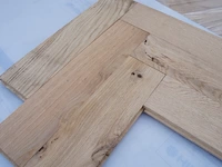 32,76 m² massief eiken visgraatparket 21mm - afbeelding 1 van  10