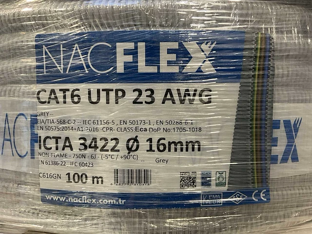 32x 100m nacflex utp cat 6 - afbeelding 2 van  3