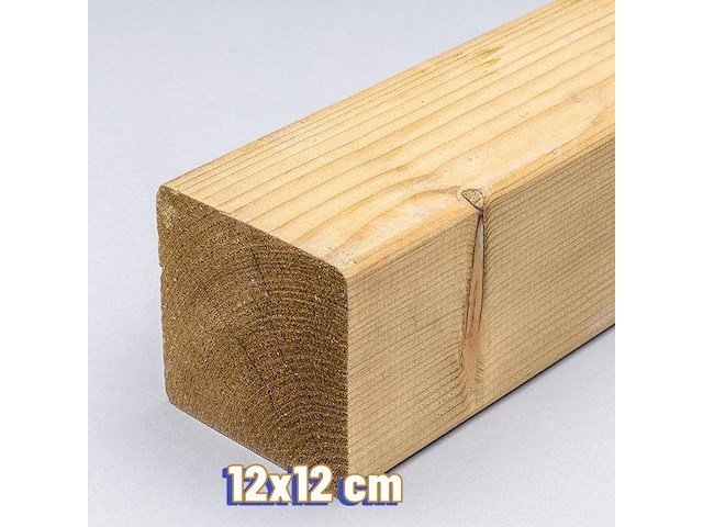 32x paal 12x12x360cm - afbeelding 1 van  1