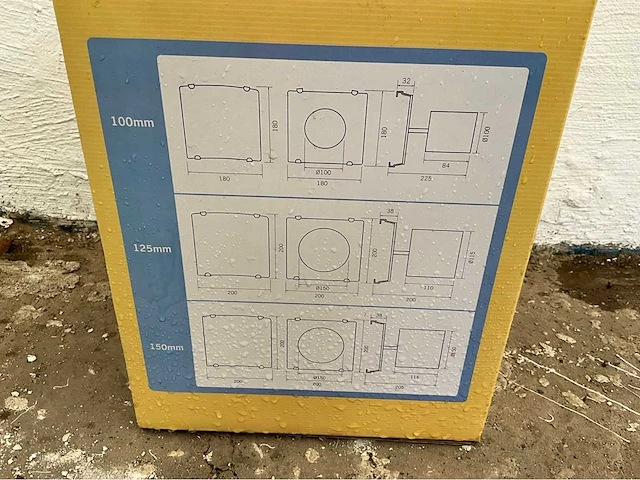 32x zehnder d150tbp – wandventilator 150 mm met timer – in verpakking - afbeelding 4 van  9