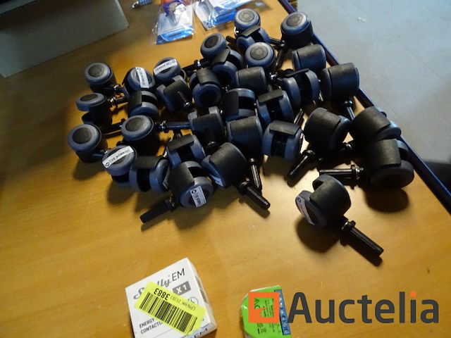 33 dubbele zwenkwielen 40 mm m - afbeelding 5 van  5