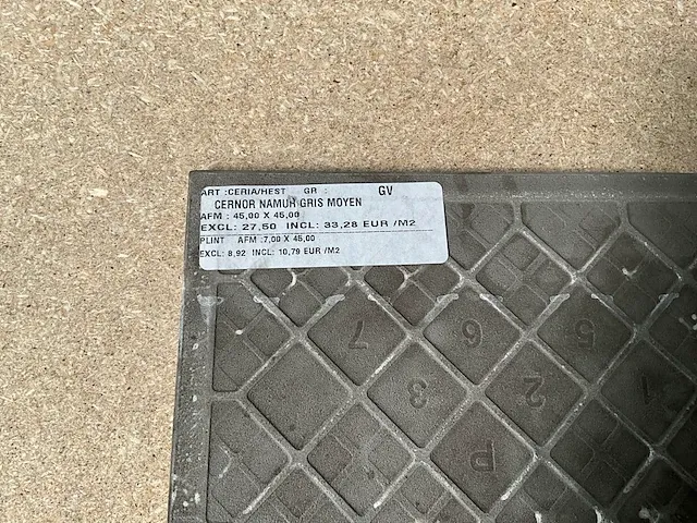 33,26m2 cernor namur gris moyen 45x45cm - afbeelding 3 van  3