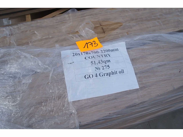 34,57 m² massief eiken parket 20mm graphit oil - afbeelding 3 van  7