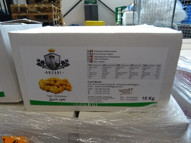 34x 10kg tadzjiekse kikkererwten ansari - afbeelding 3 van  7