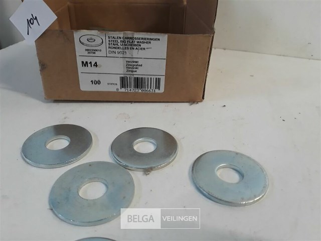 35 x carrosserie rondel verzinkt m14x45 - afbeelding 3 van  3