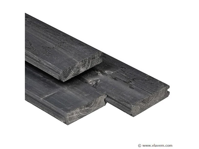35x zwarte rabat tand en groef 420cm - afbeelding 1 van  1