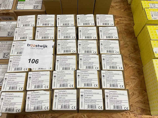 36 dozen spaanplaatschroeven ; deels inox - afbeelding 2 van  5