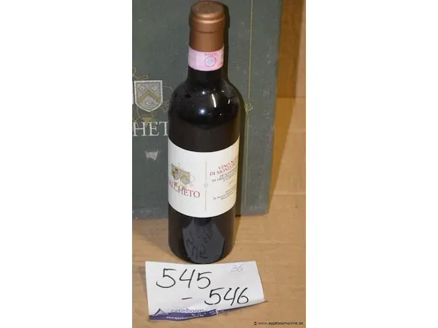36 flessen à 37,5cl rode wijn vino nobile di montepulciano, salcheto, 2007, 13,5% - afbeelding 1 van  2