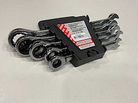 36 x ratel-ring-steeksleutel set; 5 delig - afbeelding 1 van  4