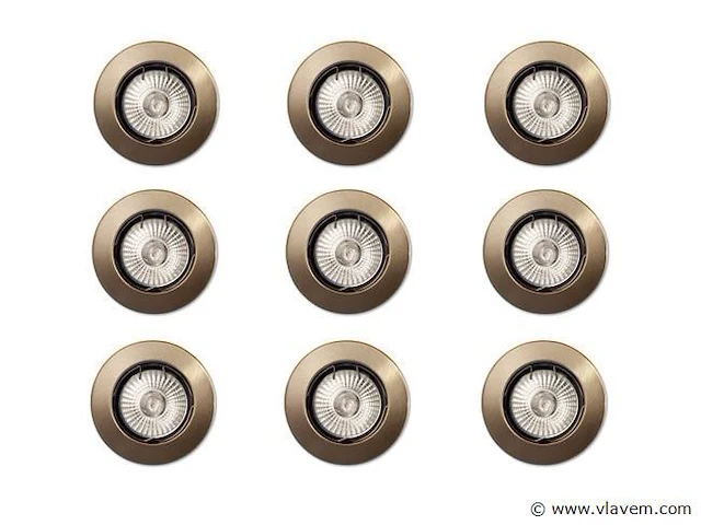 36 x sensys koper plafond inbouwspots - afbeelding 8 van  8