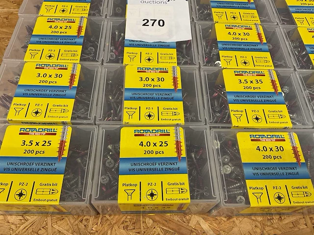 36 x verzinkte universele schroeven - afbeelding 2 van  6