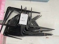 36 x zwarte plankdragers - afbeelding 1 van  9
