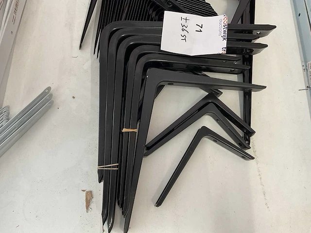 36 x zwarte plankdragers - afbeelding 4 van  9