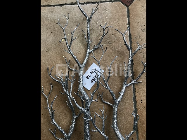 36 zilveren takken kerstdecoratie - afbeelding 2 van  6