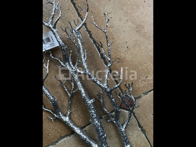 36 zilveren takken kerstdecoratie - afbeelding 6 van  6