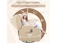 360° verwarmde elektrische massage- en ontspanningsstoel - afbeelding 6 van  9