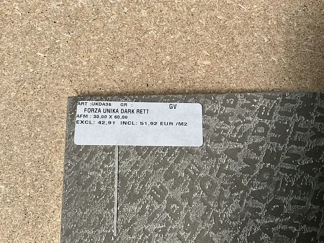 36,18m2 forza unika dark rett 30x60cm - afbeelding 3 van  3