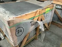 36m2 black slate mustang polished 60x60x1 - afbeelding 5 van  5
