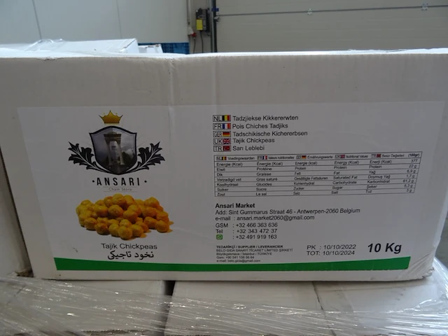 36x 10kg tadzjiekse kikkererwten ansari - afbeelding 3 van  6