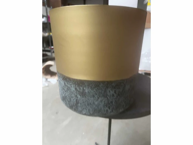 36x dekocandle - metalen planterset - flower pots - afbeelding 3 van  6