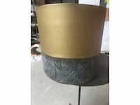 36x dekocandle - metalen planterset - flower pots - afbeelding 3 van  6