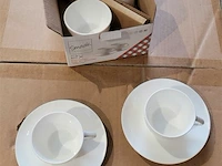 36x set van 2 espresso kop en schotel - 100 ml - porselein - afbeelding 1 van  5
