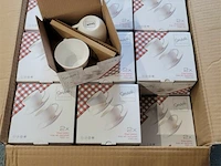 36x set van 2 espresso kop en schotel - 100 ml - porselein - afbeelding 3 van  5