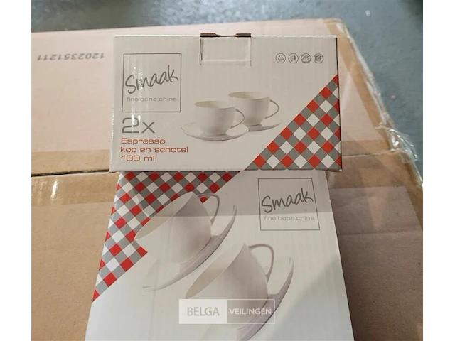 36x set van 2 espresso kop en schotel - 100 ml - porselein - afbeelding 5 van  5