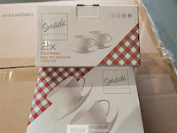36x set van 2 espresso kop en schotel - 100 ml - porselein - afbeelding 5 van  5