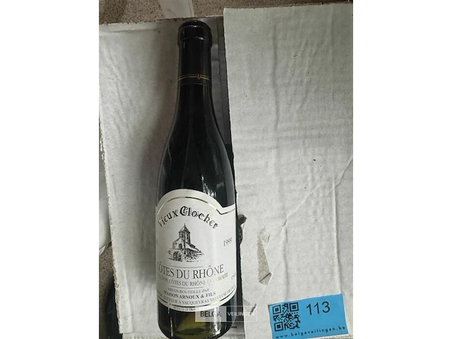 36x1 fles vieux clocher cotes du rhone 1999 - afbeelding 1 van  1