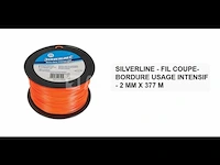 377 m silverline heavy duty grastrimmer 2 mm