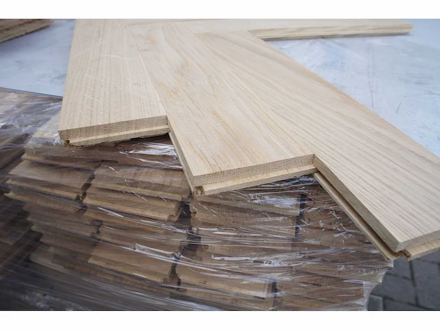 37,80 m² massief eiken visgraatparket 16mm - afbeelding 6 van  8