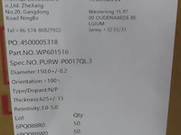 3875x wafer - 150 mm high resistivity phosphorus doped polished silicon wafers - afbeelding 2 van  4