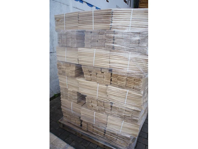 38,88 m² massief eiken visgraatparket 16mm - afbeelding 2 van  2