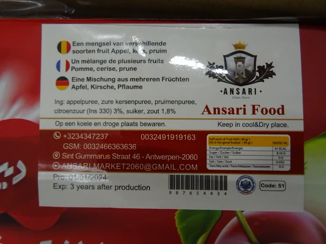 38x doos diverse fruit producten - afbeelding 12 van  13